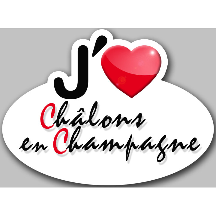 Châlons-en-Champagne (5x3.7cm) - Sticker/autocollant