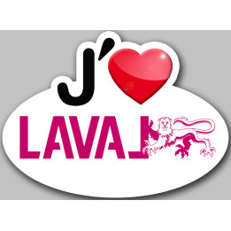 Laval (15x11cm) - Sticker/autocollant