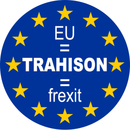 UE - TRAHISON - FREXIT (20x20cm) - Sticker/autocollant