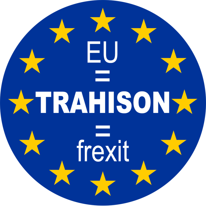 UE - TRAHISON - FREXIT (20x20cm) - Sticker/autocollant