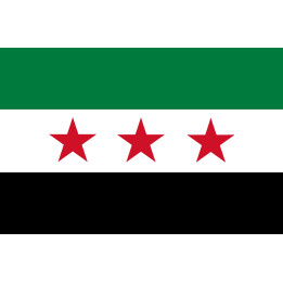 Drapeau Syrie (5 x 3.3 cm) - Sticker/autocollant