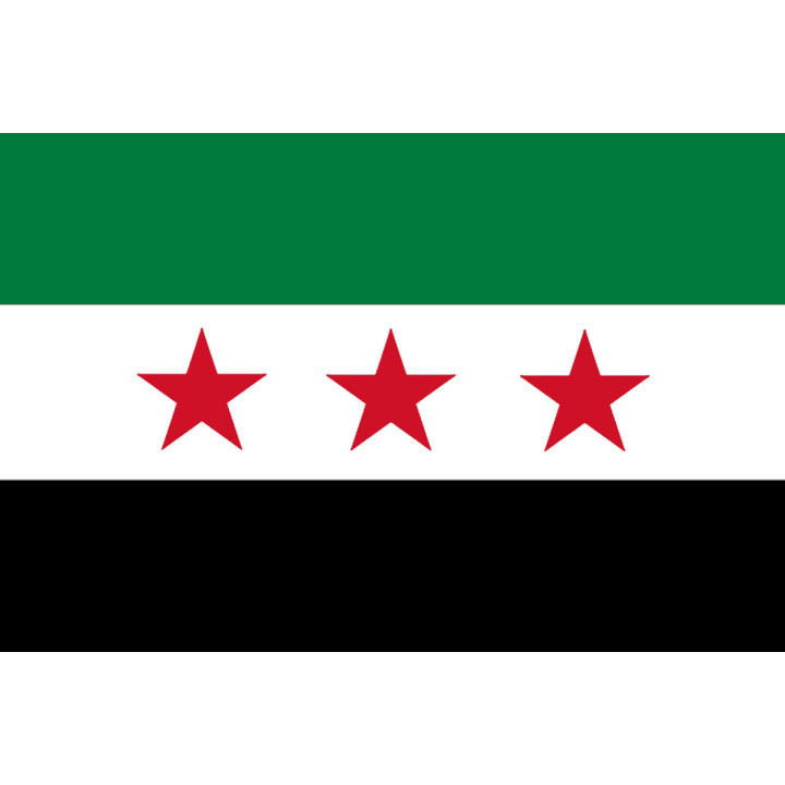 Drapeau Syrie (19.5 x 13 cm) - Sticker/autocollant
