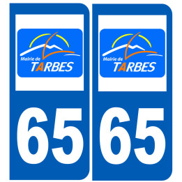 immatriculation Tarbes 65 - Sticker/autocollant