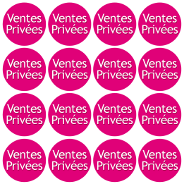 Ventes Privées - 16fois 5cm - Sticker/autocollant