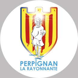 Perpignan - 20x20cm - Sticker/autocollant