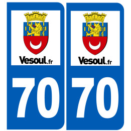 immatriculation Vesoul 70 - Sticker/autocollant