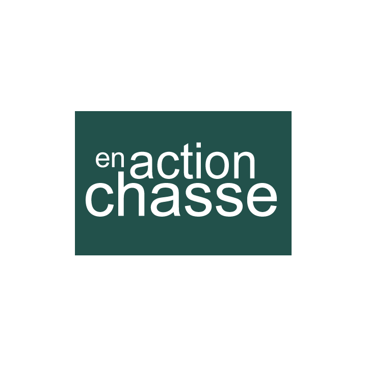 en action de chasse vert - 10x6.5cm - Sticker/autocollant