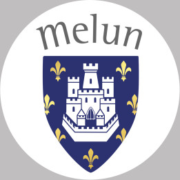 Melun - 5x5cm - Sticker/autocollant