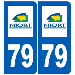 immatriculation Niort 79 - Sticker/autocollant