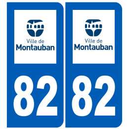 immatriculation Montauban 82 - Sticker/autocollant