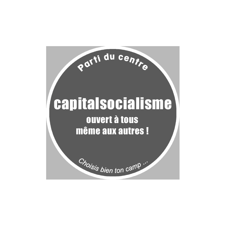 Parti du centre (10x10cm) - Sticker/autocollant