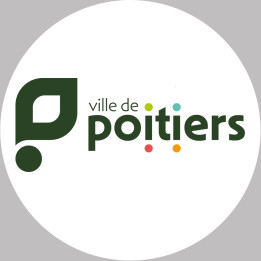 Poitiers - 10x10cm - Sticker/autocollant