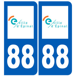 immatriculation Épinal 88 - Sticker/autocollant
