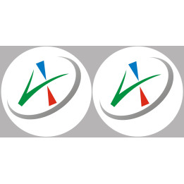 Allier 03 - 2fois 5cm - Sticker/autocollant