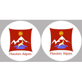 Les Hautes Alpes 05  - 2fois 5cm - Sticker/autocollant