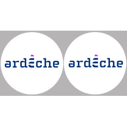 l'Ardèche 07  - 2fois 10cm - Sticker/autocollant