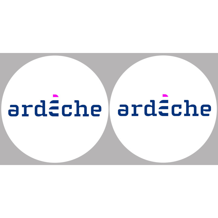l'Ardèche 07  - 2fois 10cm - Sticker/autocollant