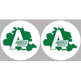Ariège 09  - 2fois 5cm - Sticker/autocollant