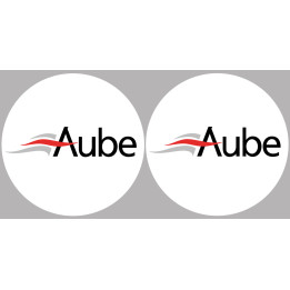 Aube 10  - 2fois 10cm - Sticker/autocollant