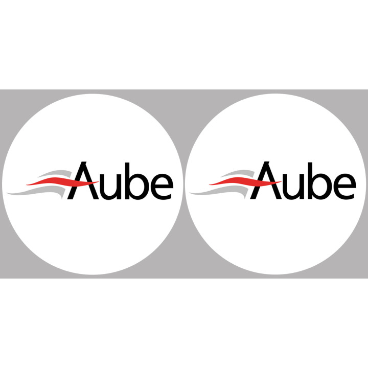 Aube 10  - 2fois 10cm - Sticker/autocollant