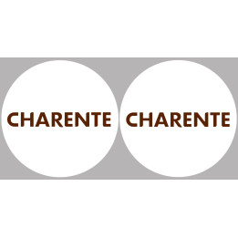 La Charente 16  - 2fois 5cm - Sticker/autocollant