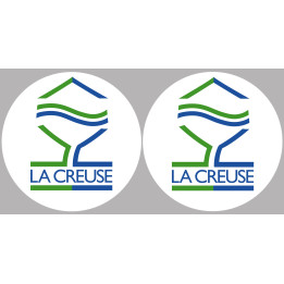 la Creuse  (2fois 5cm) - Sticker/autocollant