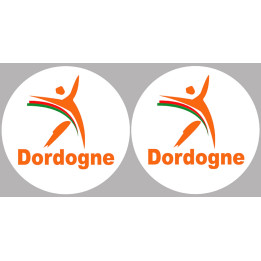 Dordogne (2fois 5cm) - Sticker/autocollant