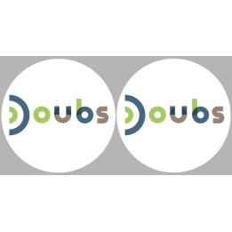Doubs (2fois 5cm) - Sticker/autocollant