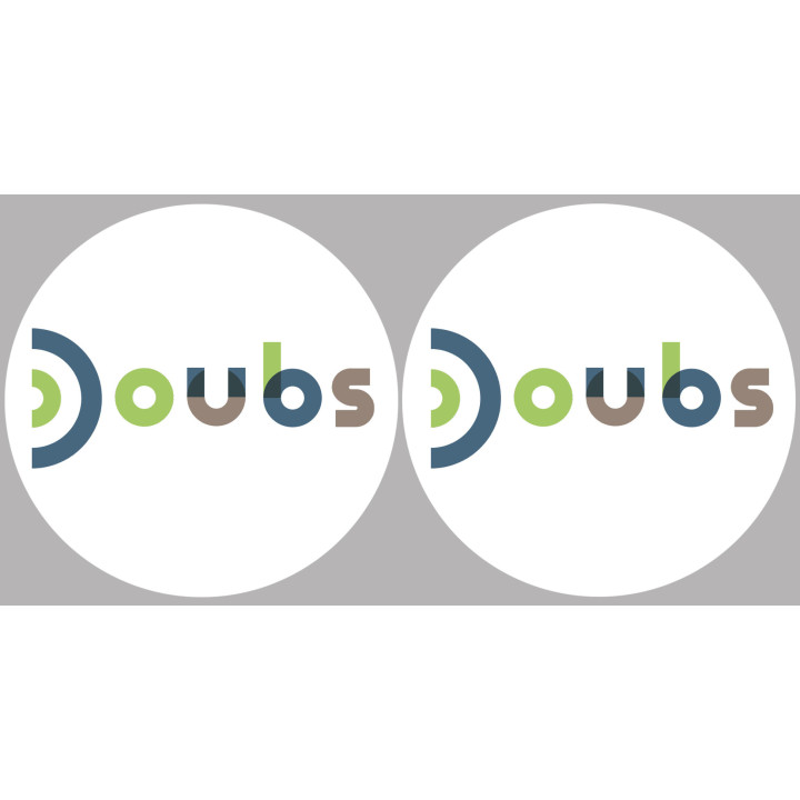 Doubs (2fois 5cm) - Sticker/autocollant