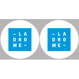 la Drôme (2fois 5cm) - Sticker/autocollant