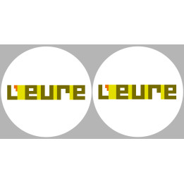 l'Eure (2fois 5cm) - Sticker/autocollant