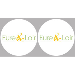 l'Eure et Loir (2fois 5cm) - Sticker/autocollant