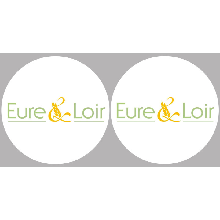 l'Eure et Loir (2fois 5cm) - Sticker/autocollant