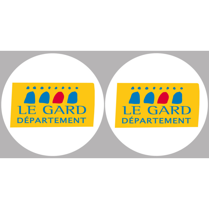 le Gard (2fois 5cm) - Sticker/autocollant