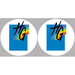 la Haute Garonne (2fois 5cm) - Sticker/autocollant