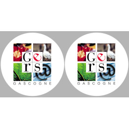 le Gers (2fois 5cm) - Sticker/autocollant
