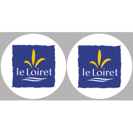 le Loiret (2fois 5cm) - Sticker/autocollant