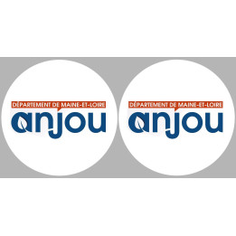 l'Anjou (2fois 5cm) - Sticker/autocollant