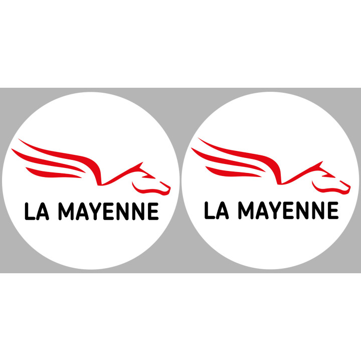 la Mayenne (2fois 5cm) - Sticker/autocollant