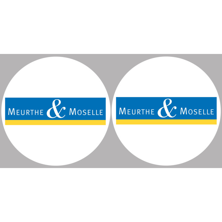 la Meurthe et Moselle (2fois 5cm) - Sticker/autocollant