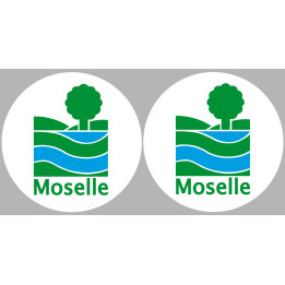 la Moselle (2fois 5cm) - Sticker/autocollant