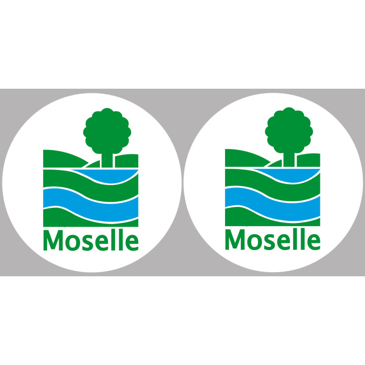 la Moselle (2fois 5cm) - Sticker/autocollant