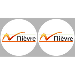 la Nièvre (2fois 5cm) - Sticker/autocollant
