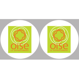 l'Oise (2fois 5cm) - Sticker/autocollant