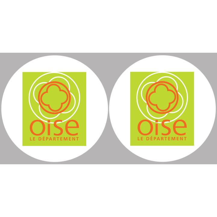 l'Oise (2fois 5cm) - Sticker/autocollant