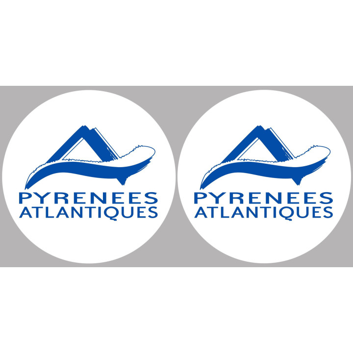 les Pyrénées Atlantique (2fois 5cm) - Sticker/autocollant
