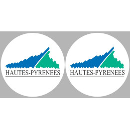 les Hautes-Pyrénées (2fois 5cm) - Sticker/autocollant