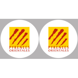 les Pyrénées Orientales (2fois 5cm) - Sticker/autocollant