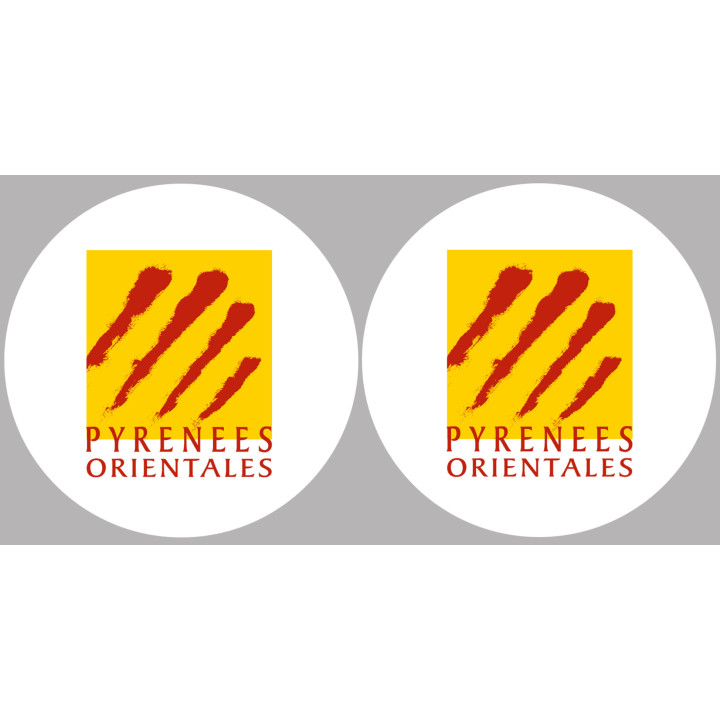 les Pyrénées Orientales (2fois 5cm) - Sticker/autocollant
