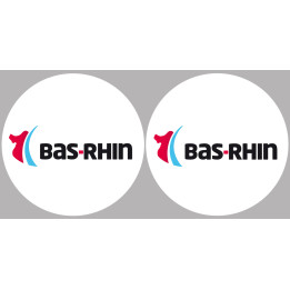 le Bas-Rhin (2fois 5cm) - Sticker/autocollant